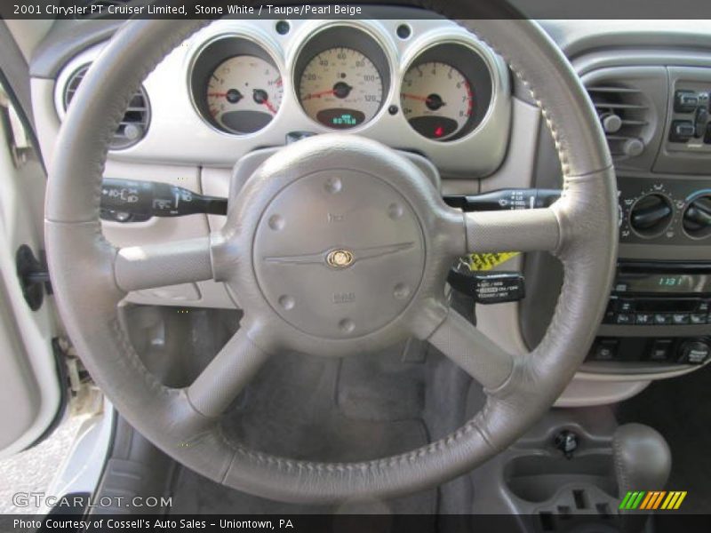 Stone White / Taupe/Pearl Beige 2001 Chrysler PT Cruiser Limited