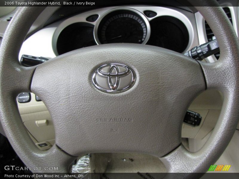 Black / Ivory Beige 2006 Toyota Highlander Hybrid