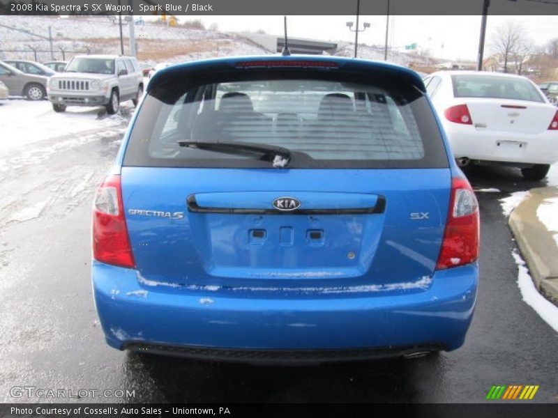 Spark Blue / Black 2008 Kia Spectra 5 SX Wagon