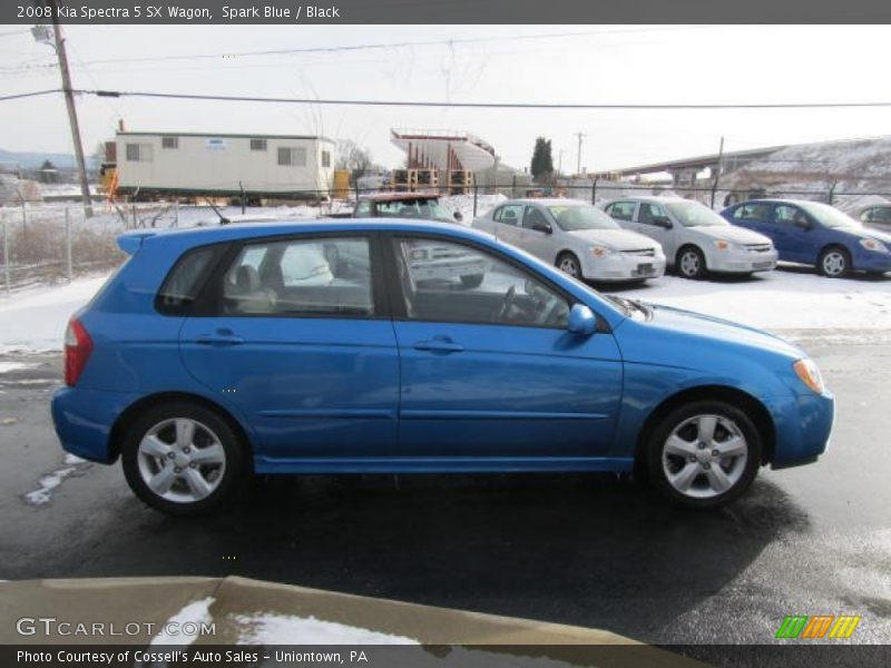 Spark Blue / Black 2008 Kia Spectra 5 SX Wagon