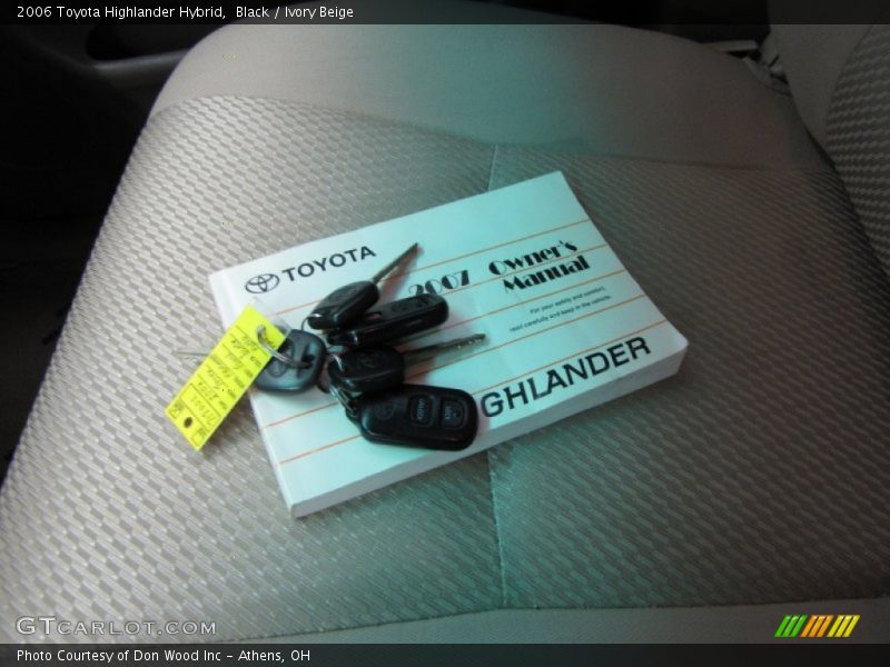 Black / Ivory Beige 2006 Toyota Highlander Hybrid