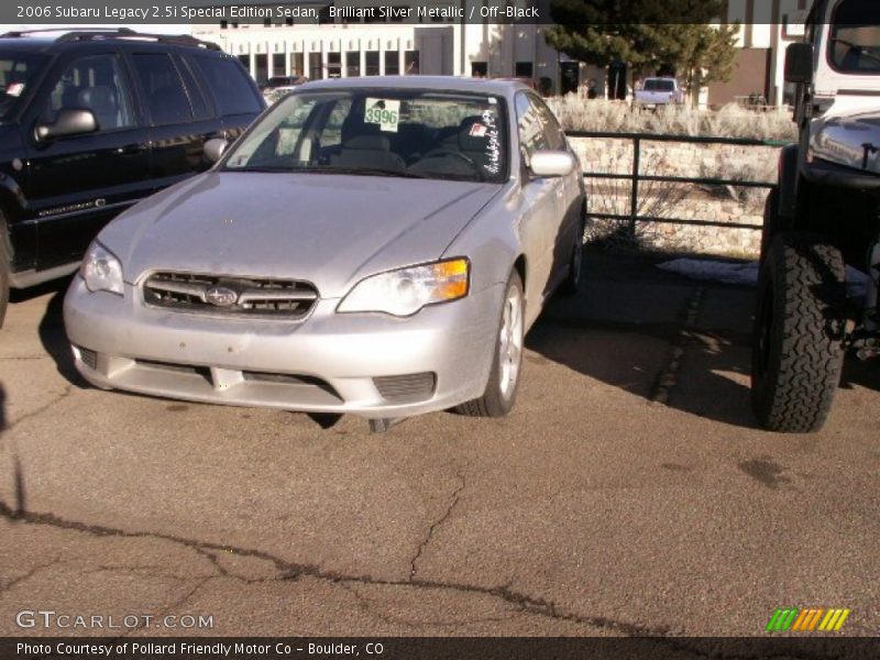 Brilliant Silver Metallic / Off-Black 2006 Subaru Legacy 2.5i Special Edition Sedan