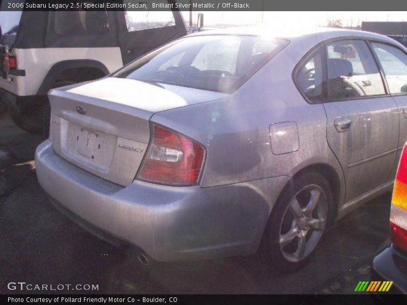 Brilliant Silver Metallic / Off-Black 2006 Subaru Legacy 2.5i Special Edition Sedan