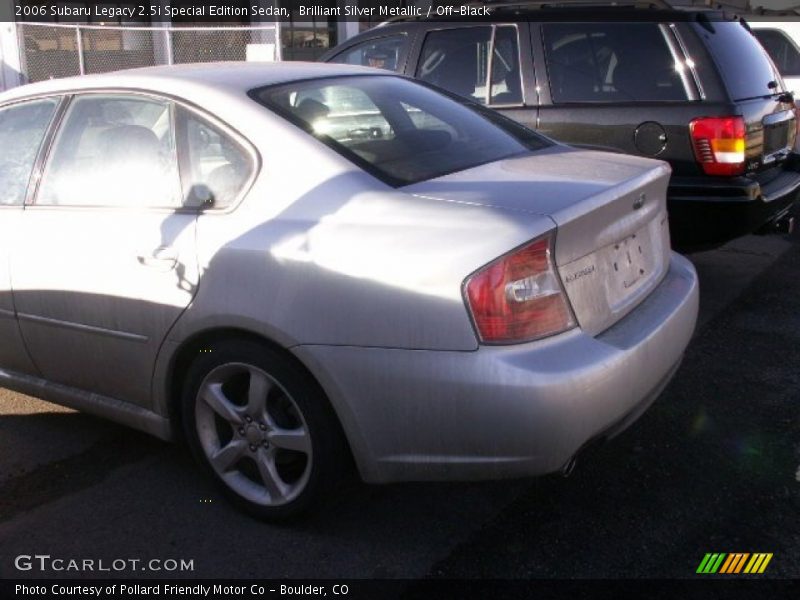 Brilliant Silver Metallic / Off-Black 2006 Subaru Legacy 2.5i Special Edition Sedan