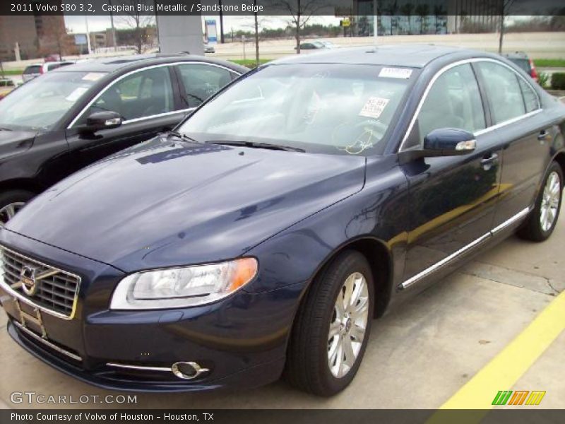 Caspian Blue Metallic / Sandstone Beige 2011 Volvo S80 3.2