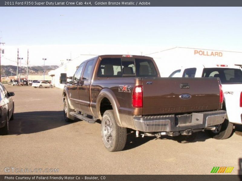 Golden Bronze Metallic / Adobe 2011 Ford F350 Super Duty Lariat Crew Cab 4x4