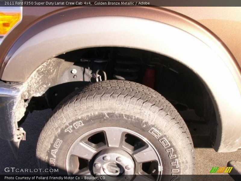 Golden Bronze Metallic / Adobe 2011 Ford F350 Super Duty Lariat Crew Cab 4x4