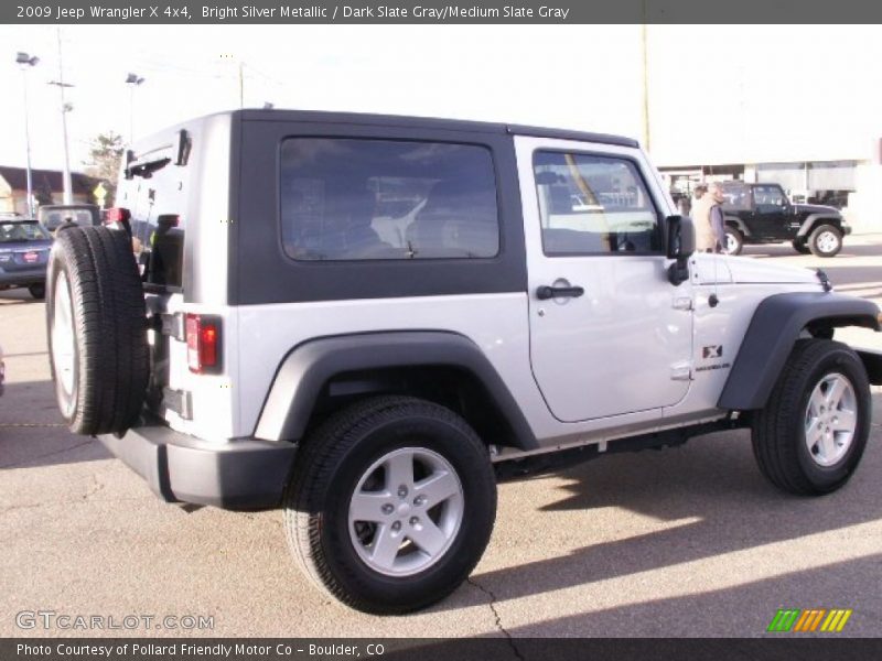 Bright Silver Metallic / Dark Slate Gray/Medium Slate Gray 2009 Jeep Wrangler X 4x4