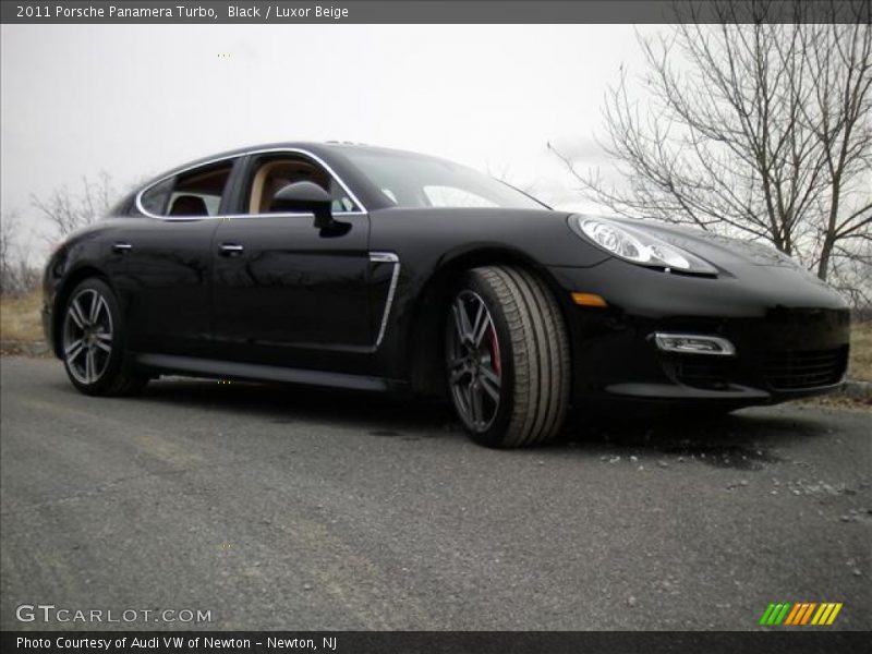 Black / Luxor Beige 2011 Porsche Panamera Turbo