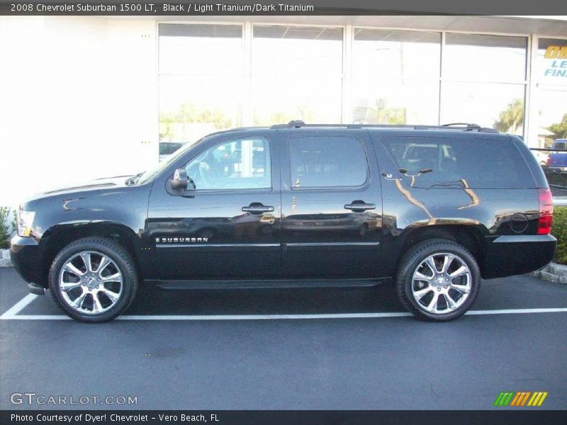 Black / Light Titanium/Dark Titanium 2008 Chevrolet Suburban 1500 LT