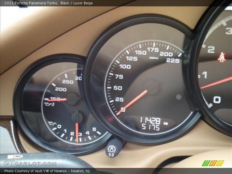 Black / Luxor Beige 2011 Porsche Panamera Turbo