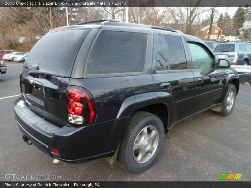 Black Granite Metallic / Ebony 2008 Chevrolet TrailBlazer LT 4x4