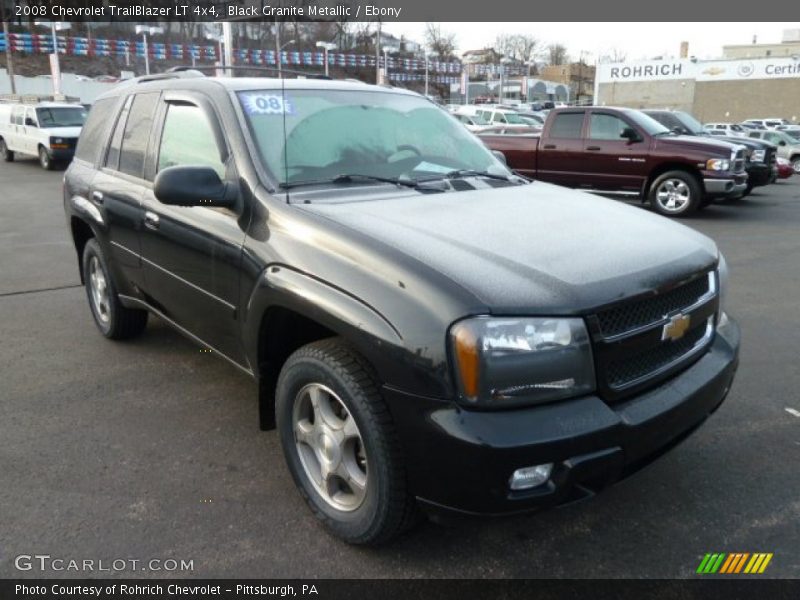 Black Granite Metallic / Ebony 2008 Chevrolet TrailBlazer LT 4x4