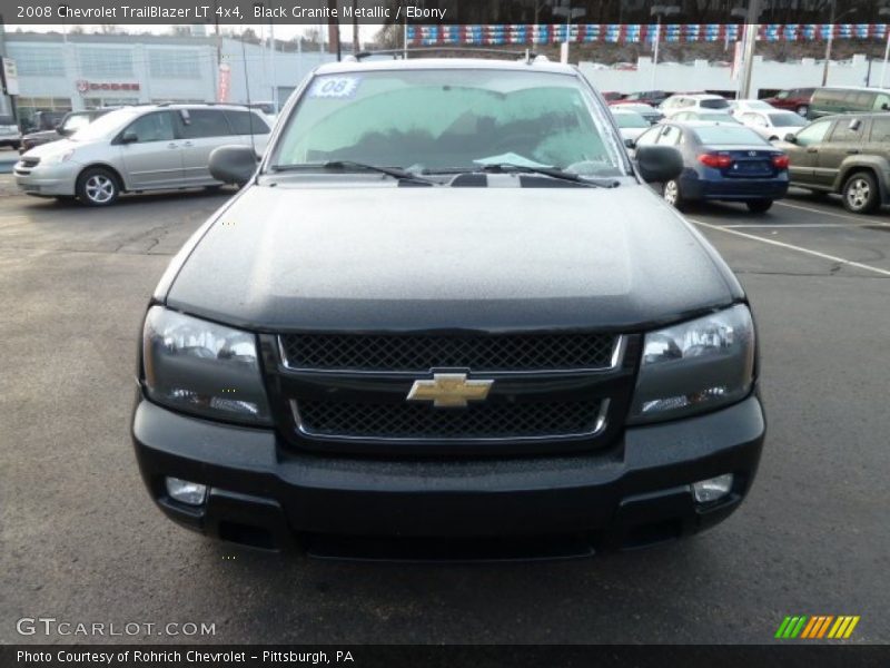 Black Granite Metallic / Ebony 2008 Chevrolet TrailBlazer LT 4x4
