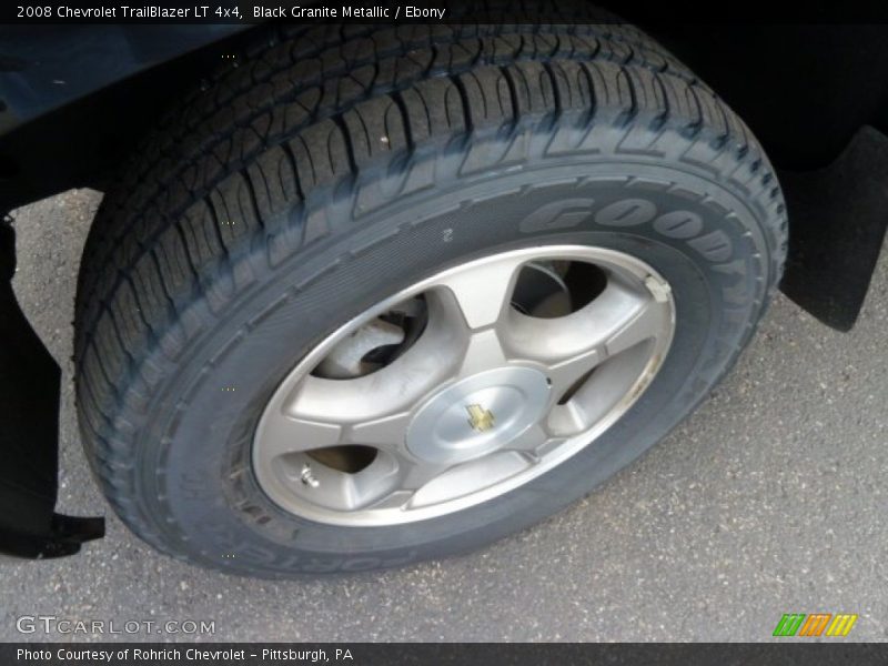 Black Granite Metallic / Ebony 2008 Chevrolet TrailBlazer LT 4x4