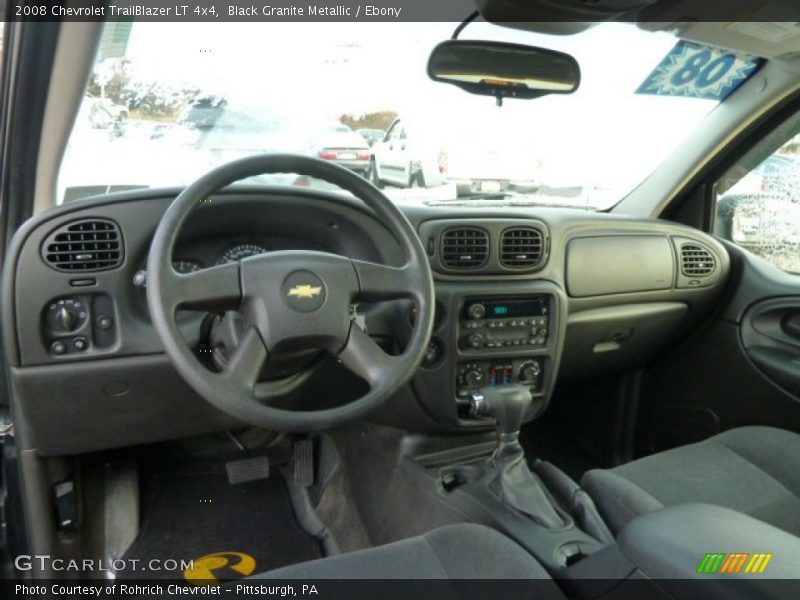 Black Granite Metallic / Ebony 2008 Chevrolet TrailBlazer LT 4x4