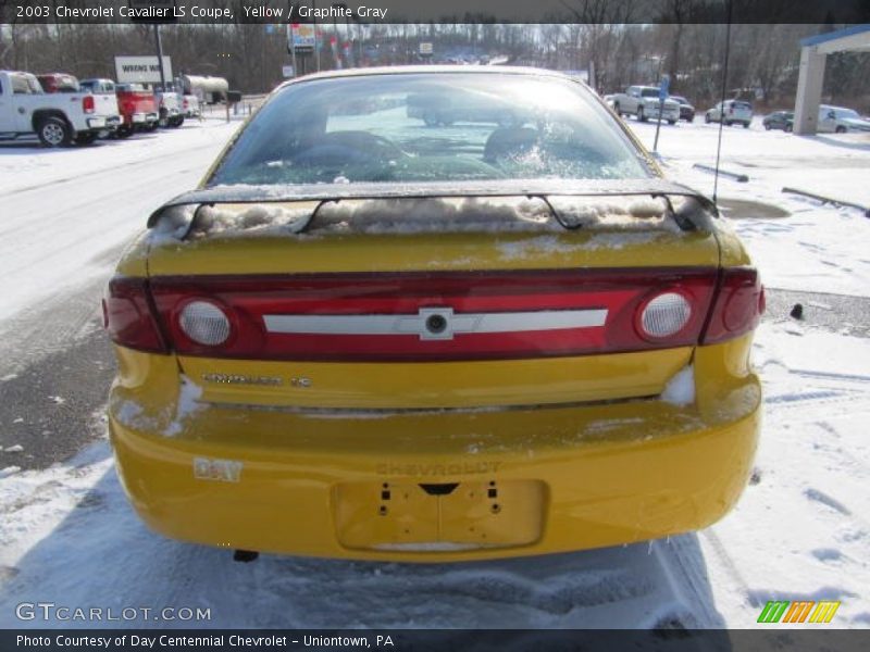 Yellow / Graphite Gray 2003 Chevrolet Cavalier LS Coupe