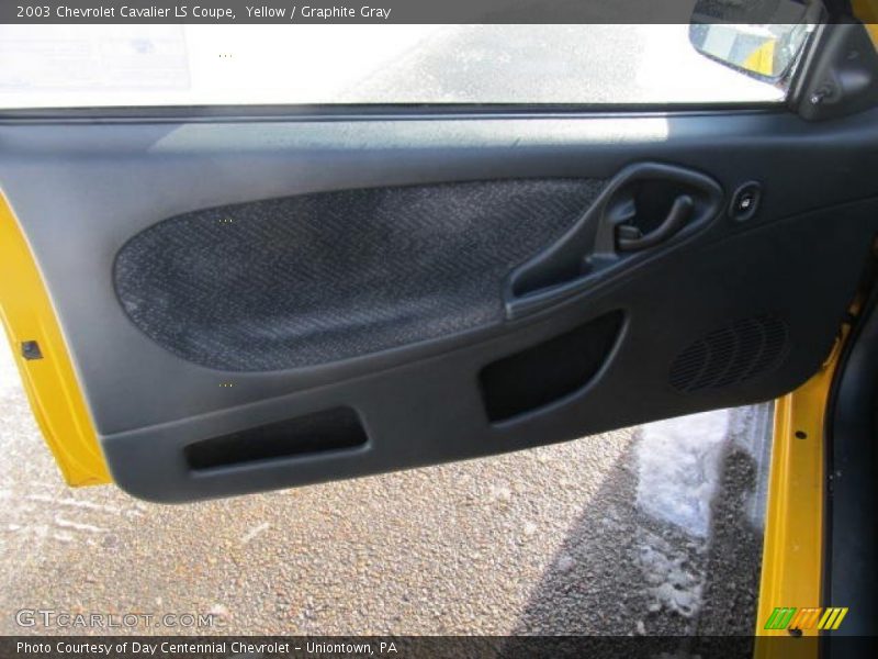 Yellow / Graphite Gray 2003 Chevrolet Cavalier LS Coupe