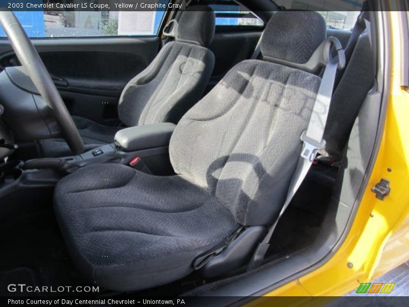 Yellow / Graphite Gray 2003 Chevrolet Cavalier LS Coupe