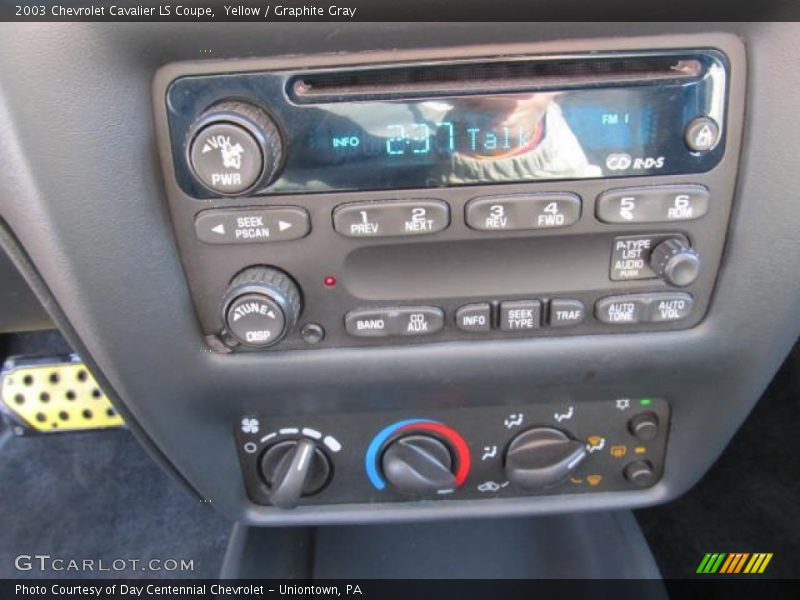 Audio System of 2003 Cavalier LS Coupe