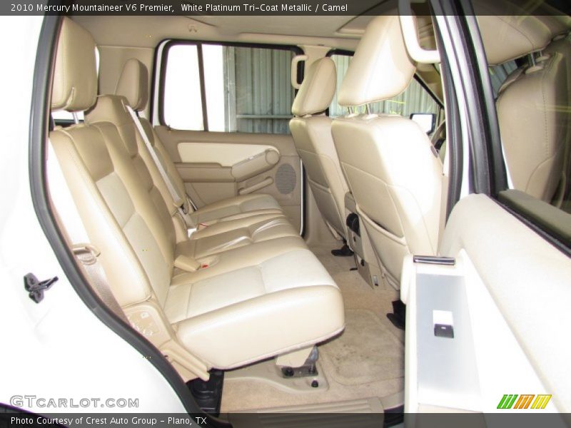 White Platinum Tri-Coat Metallic / Camel 2010 Mercury Mountaineer V6 Premier