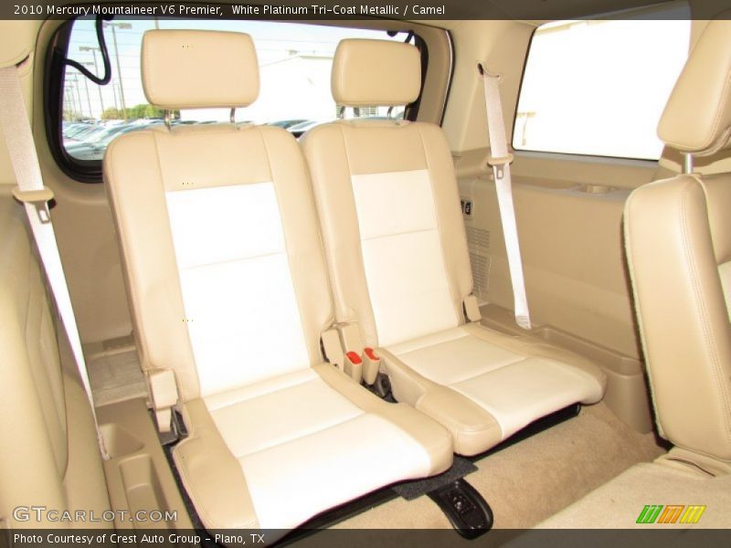 White Platinum Tri-Coat Metallic / Camel 2010 Mercury Mountaineer V6 Premier