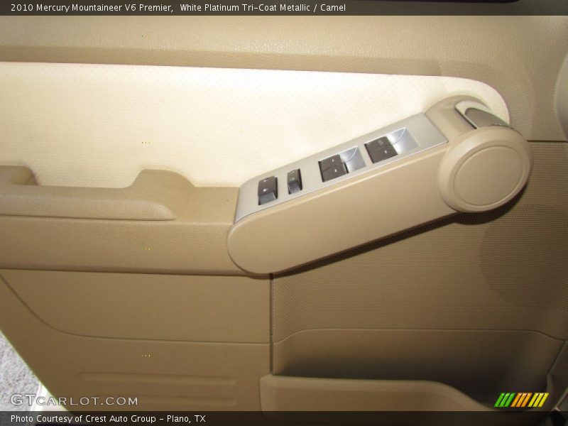 White Platinum Tri-Coat Metallic / Camel 2010 Mercury Mountaineer V6 Premier