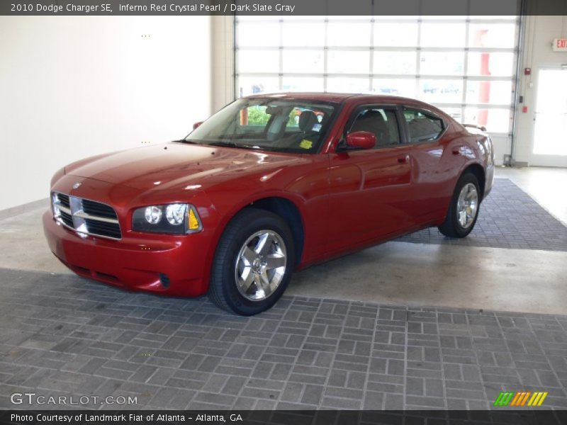Inferno Red Crystal Pearl / Dark Slate Gray 2010 Dodge Charger SE