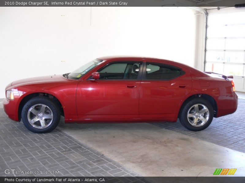 Inferno Red Crystal Pearl / Dark Slate Gray 2010 Dodge Charger SE