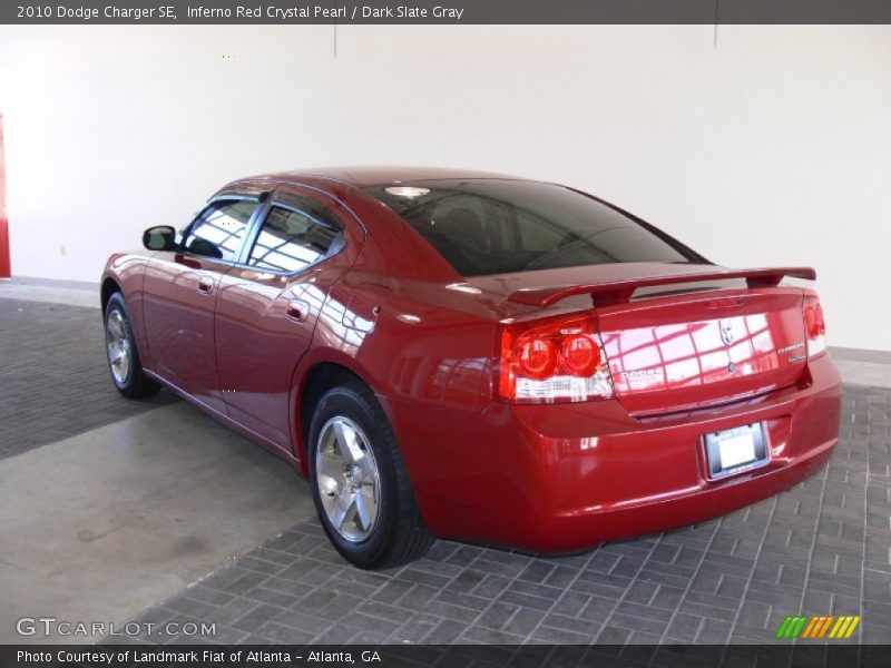 Inferno Red Crystal Pearl / Dark Slate Gray 2010 Dodge Charger SE