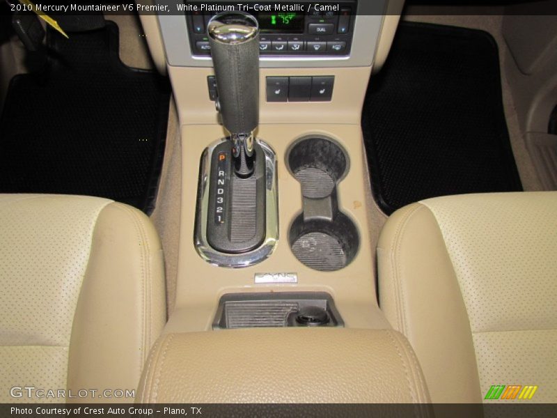 White Platinum Tri-Coat Metallic / Camel 2010 Mercury Mountaineer V6 Premier