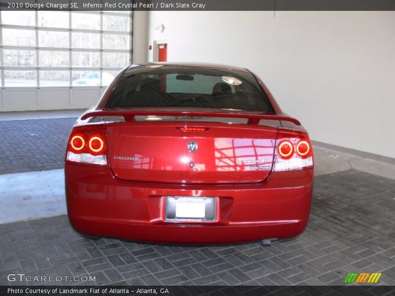 Inferno Red Crystal Pearl / Dark Slate Gray 2010 Dodge Charger SE