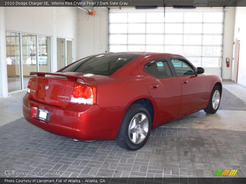 Inferno Red Crystal Pearl / Dark Slate Gray 2010 Dodge Charger SE