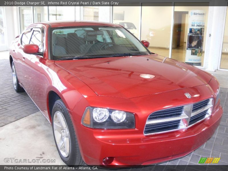 Inferno Red Crystal Pearl / Dark Slate Gray 2010 Dodge Charger SE