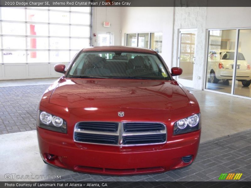 Inferno Red Crystal Pearl / Dark Slate Gray 2010 Dodge Charger SE