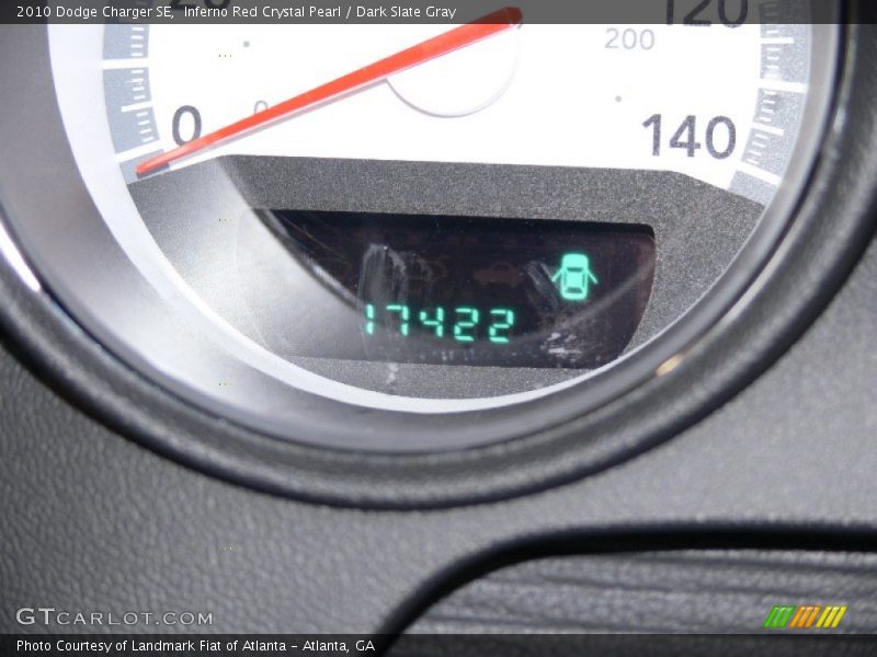 Inferno Red Crystal Pearl / Dark Slate Gray 2010 Dodge Charger SE