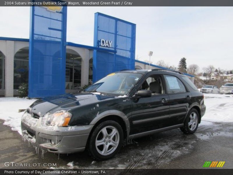 Woodland Green Pearl / Gray 2004 Subaru Impreza Outback Sport Wagon