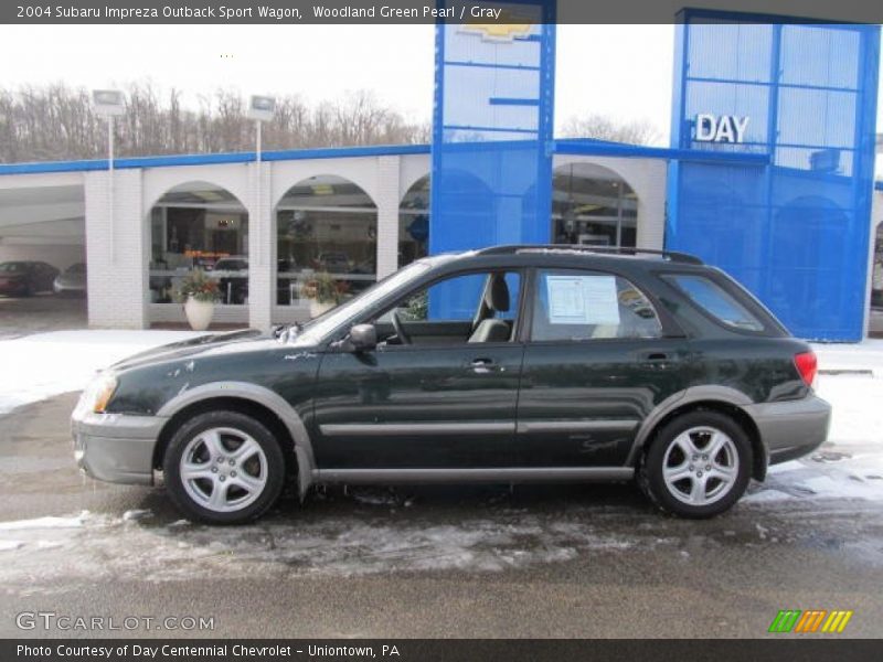 Woodland Green Pearl / Gray 2004 Subaru Impreza Outback Sport Wagon