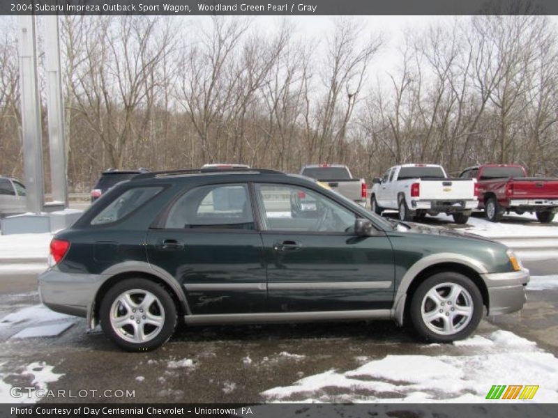 Woodland Green Pearl / Gray 2004 Subaru Impreza Outback Sport Wagon