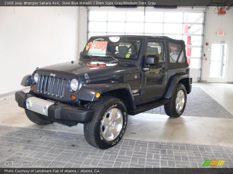 Steel Blue Metallic / Dark Slate Gray/Medium Slate Gray 2008 Jeep Wrangler Sahara 4x4