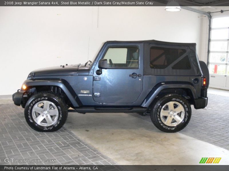 Steel Blue Metallic / Dark Slate Gray/Medium Slate Gray 2008 Jeep Wrangler Sahara 4x4