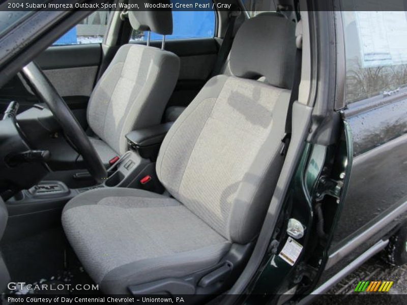 Woodland Green Pearl / Gray 2004 Subaru Impreza Outback Sport Wagon