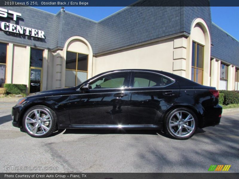 Obsidian Black / Ecru Beige 2010 Lexus IS 250