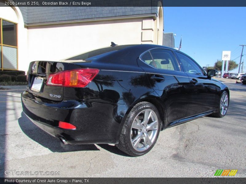Obsidian Black / Ecru Beige 2010 Lexus IS 250