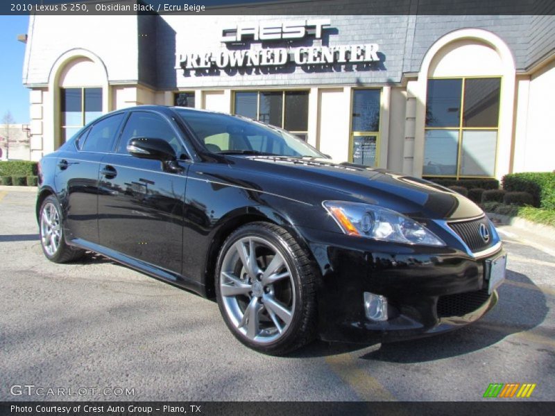 Obsidian Black / Ecru Beige 2010 Lexus IS 250
