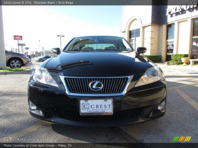 Obsidian Black / Ecru Beige 2010 Lexus IS 250