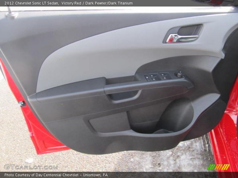 Victory Red / Dark Pewter/Dark Titanium 2012 Chevrolet Sonic LT Sedan