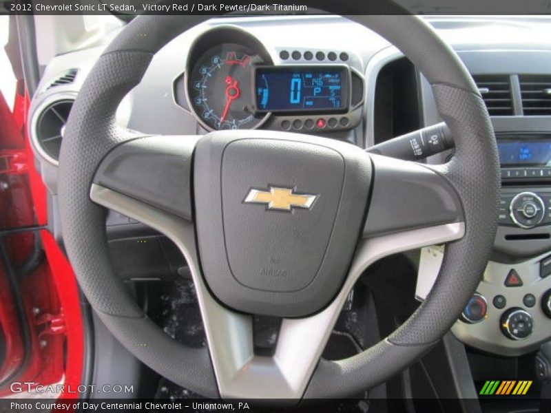 Victory Red / Dark Pewter/Dark Titanium 2012 Chevrolet Sonic LT Sedan