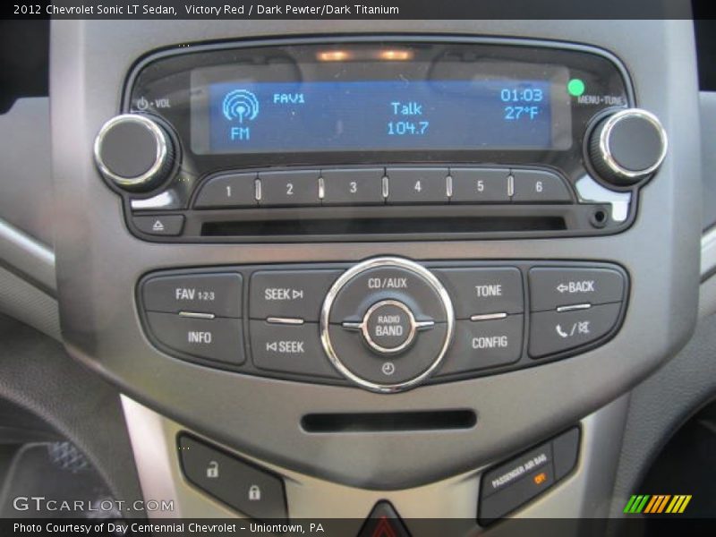Victory Red / Dark Pewter/Dark Titanium 2012 Chevrolet Sonic LT Sedan