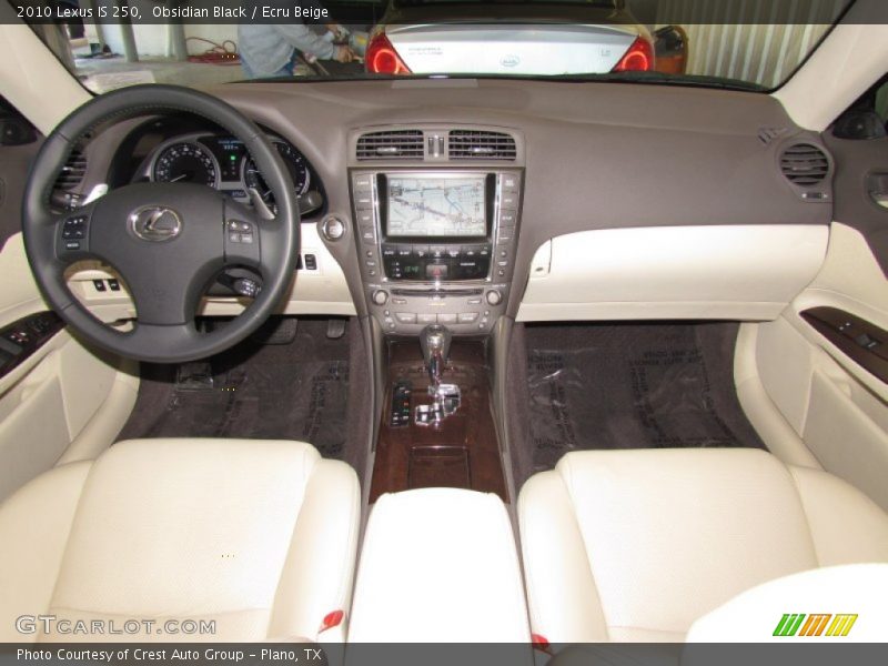 Obsidian Black / Ecru Beige 2010 Lexus IS 250